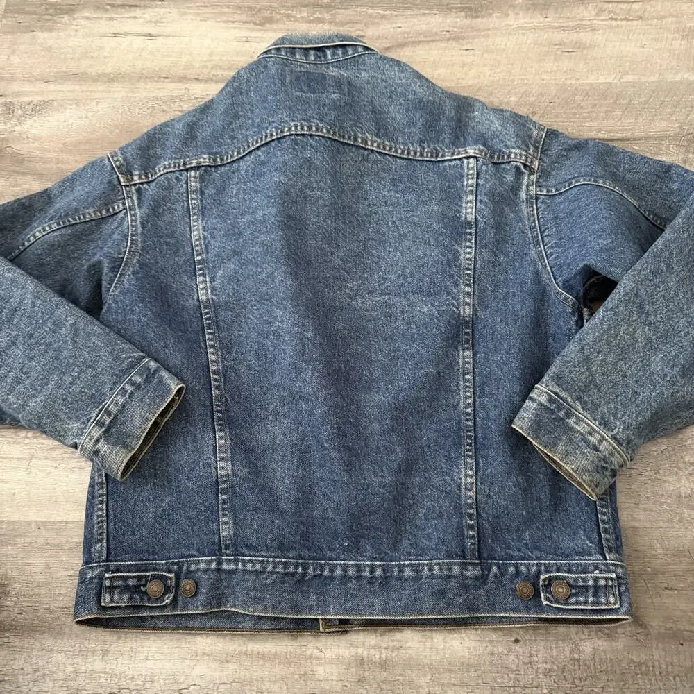 Vintage Levi’s 70507 Denim Trucker Jacket Mens Large Made In USA Oversized Boxy
